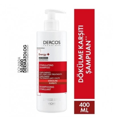 Vichy Dercos Energisant Shampoo Dökülme Karşıtı Saç Bakım Şampuanı 400ml