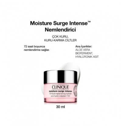 Clinique 72 Saat Nem Koruma Teknolojili Nemlendirici - Moisture Surge Intense 30 ml