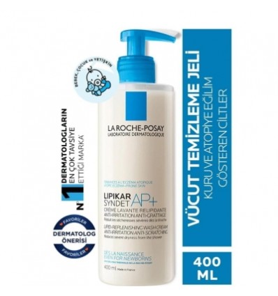 La Roche Posay Lipikar Syndet AP+ Atopik ve Hassas Vücut Yıkama Jeli 400 ml